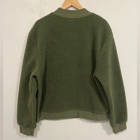 Zyia Active Flying V High Pile Fleece Bomber Jacket XL - Picture 12 of 15